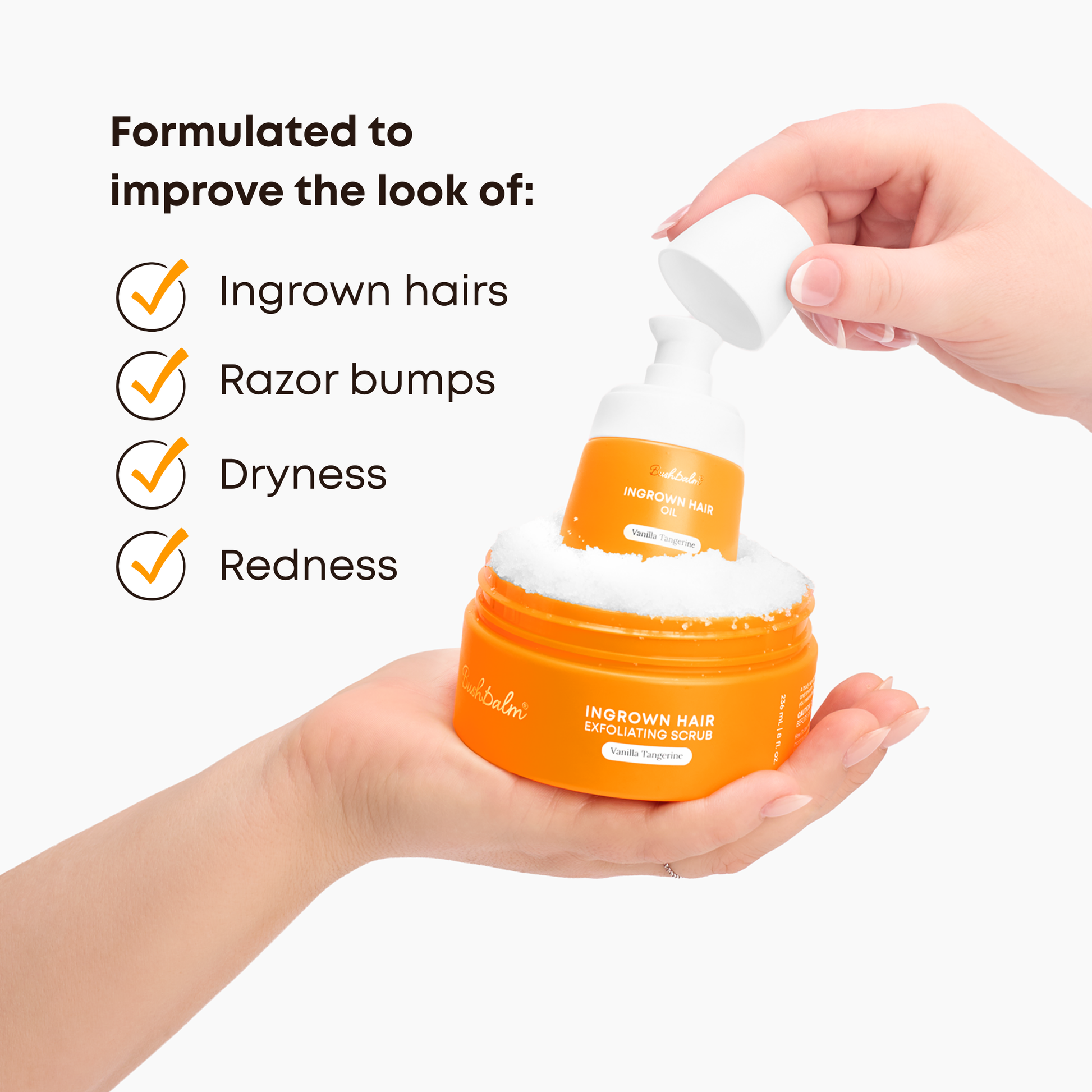 Vanilla Tangerine Ingrown Hair 2 Step Routine