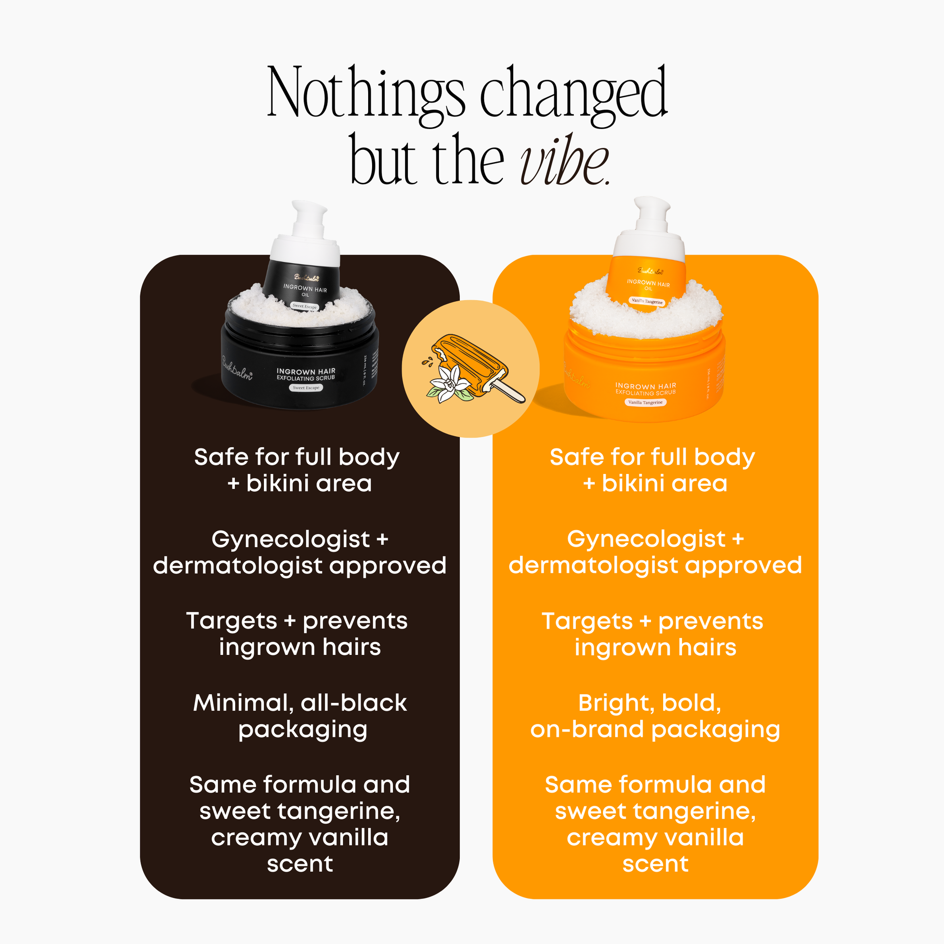 Vanilla Tangerine Ingrown Hair 2 Step Routine